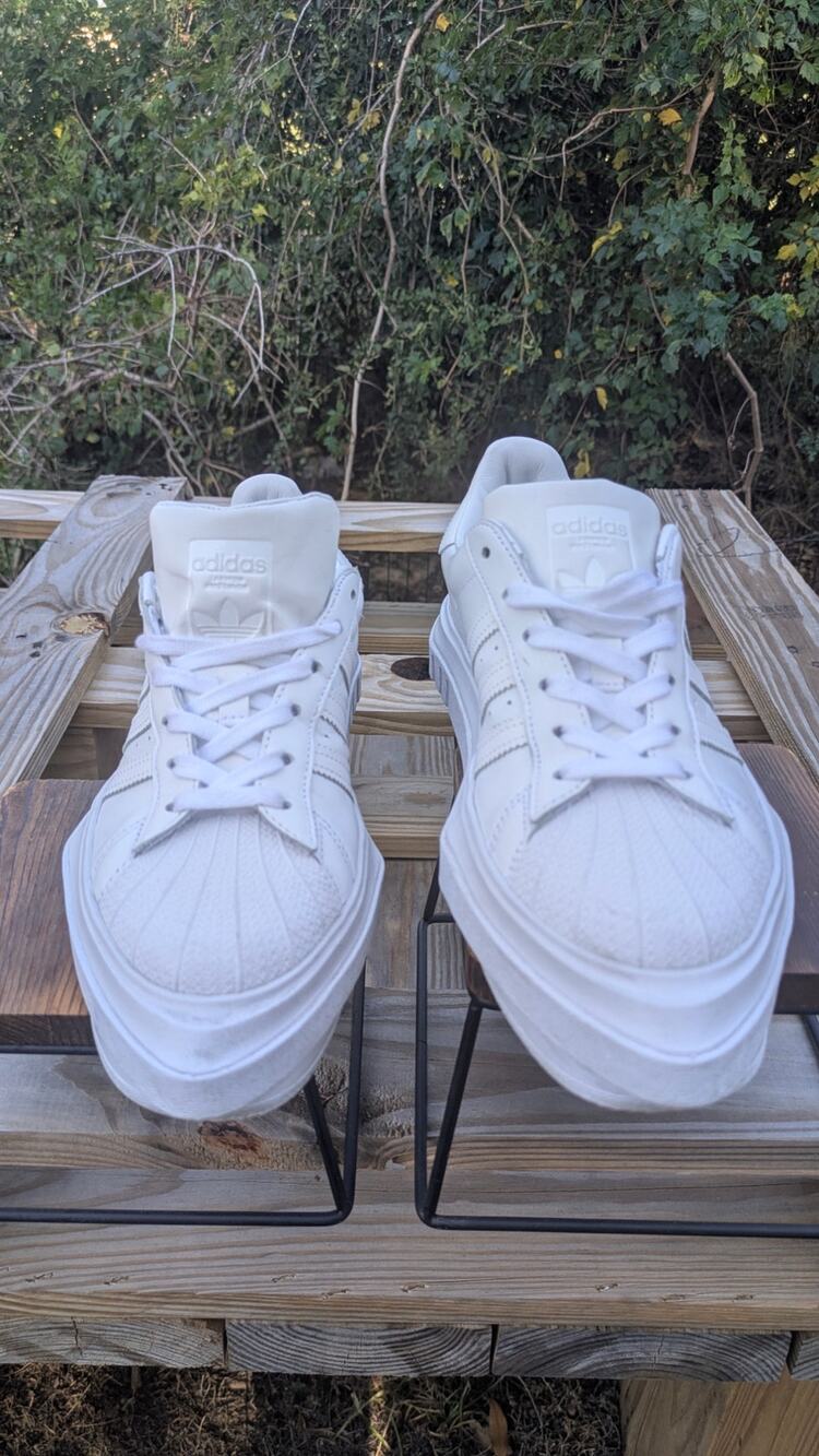 Rare Adidas x Ivy Park Superstar Platform Triple White Sz 9.5 – Beyoncé Collab